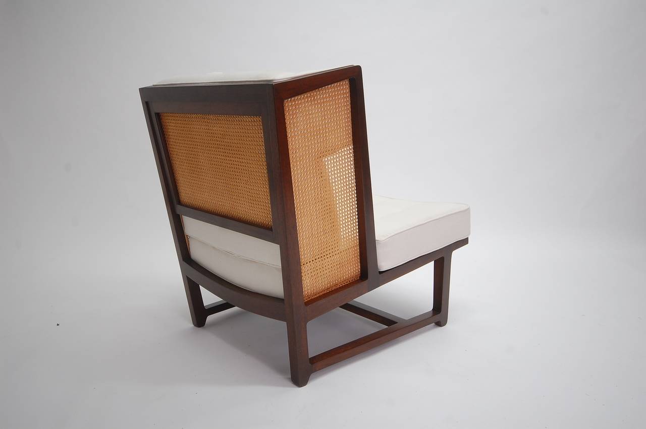 20th Century Pair of High Back Lounge Chairs by Dunbar