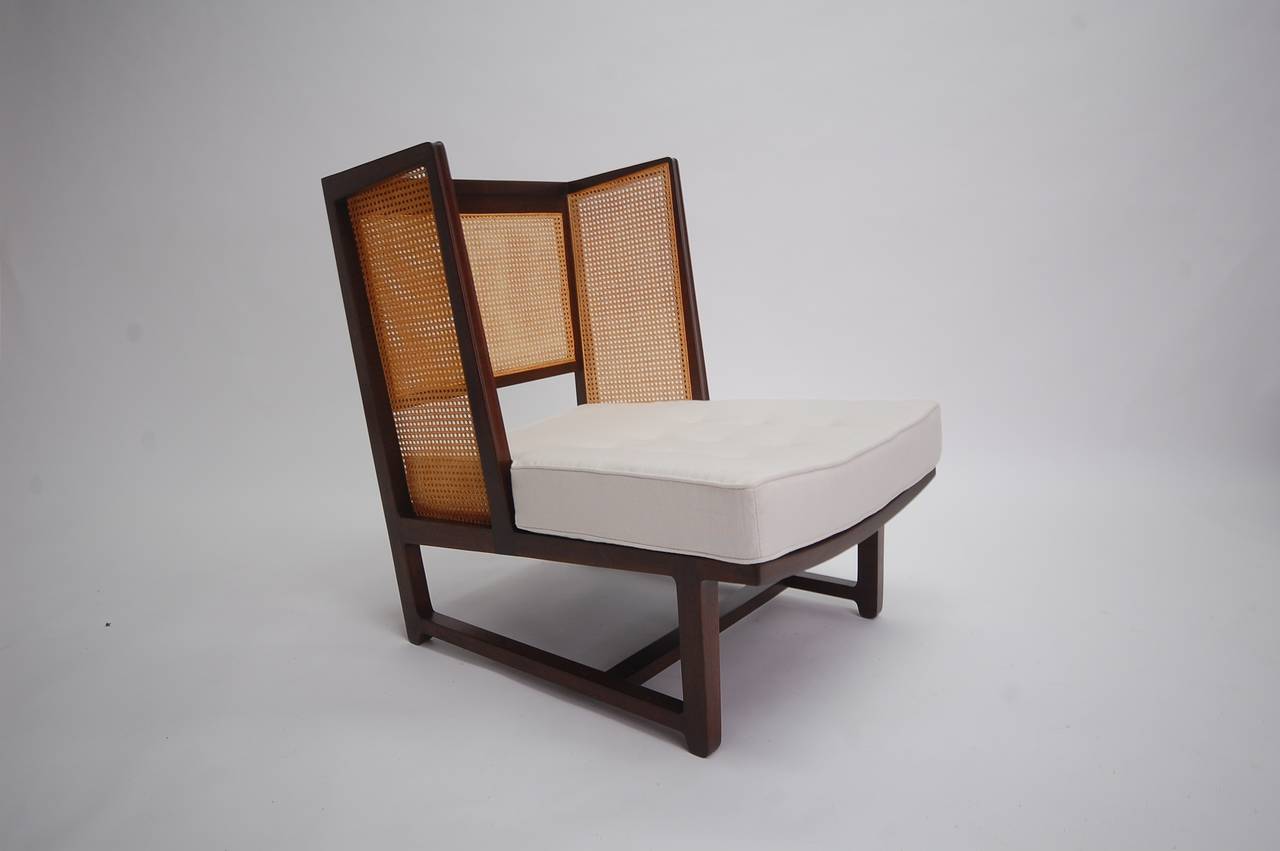 Pair of High Back Lounge Chairs by Dunbar 3