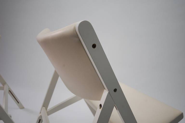 Pair of Gabriella Folding Chairs by Gio Ponti 1