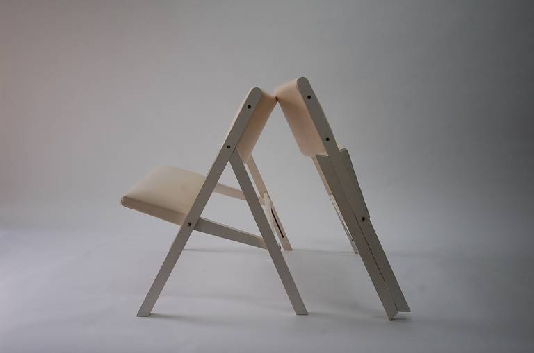 Pair of Gabriella Folding Chairs by Gio Ponti 2