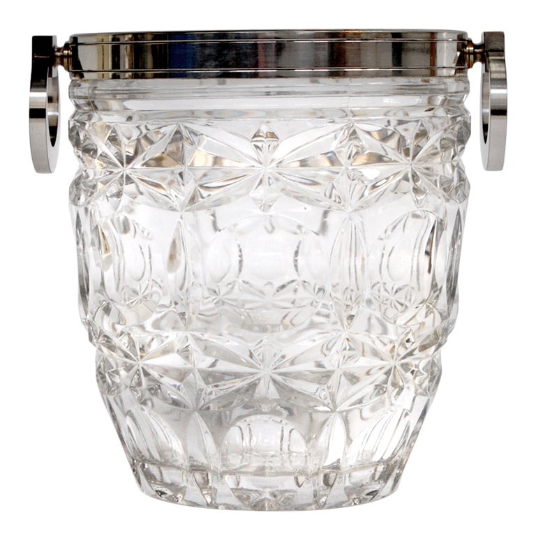 Crystal Ice Bucket France at 1stdibs
