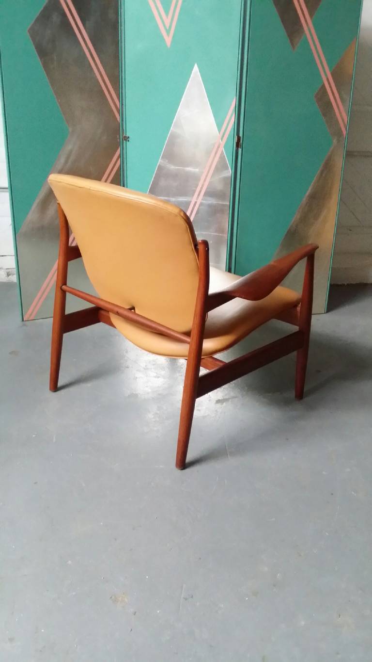 Mid-20th Century Finn Juhl FD136 Easy Chair from Denmark
