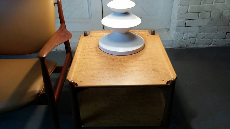 Brass Dunbar Two-Tiered End Table Designed by Edward Wormley