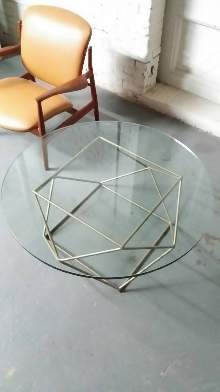 Geometric Coffee Table by Milo Baughman In Excellent Condition In Providence, RI