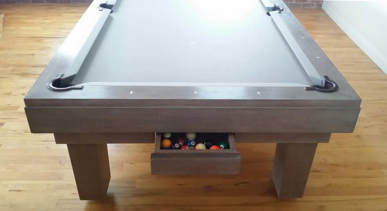 Contemporary Custom Pool Table Designed by Thomas O'Brien of Aero Studios