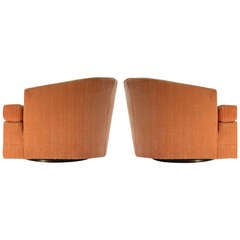 Pair of Swivel Tub Chairs by Charak