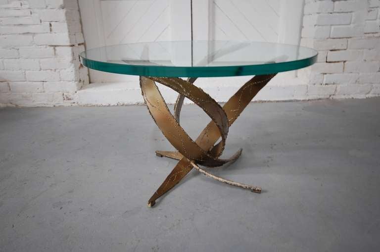 American Silas Seandel Brutalist Occasional Table For Sale