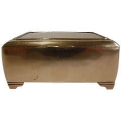 Mahogany lined Brass Box by Just Andersen 11