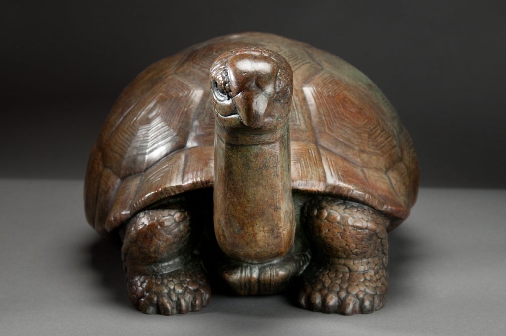 American Rare Paul Manship Bronze Tortoise