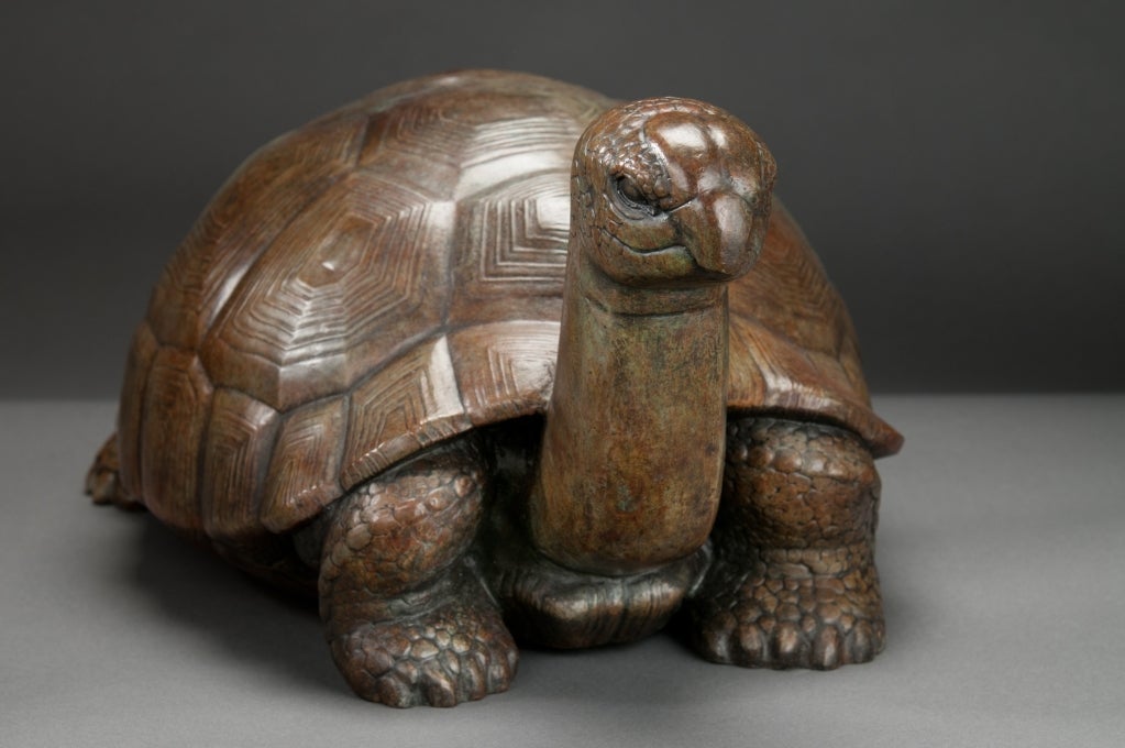 Rare Paul Manship Bronze Tortoise In Excellent Condition In Providence, RI