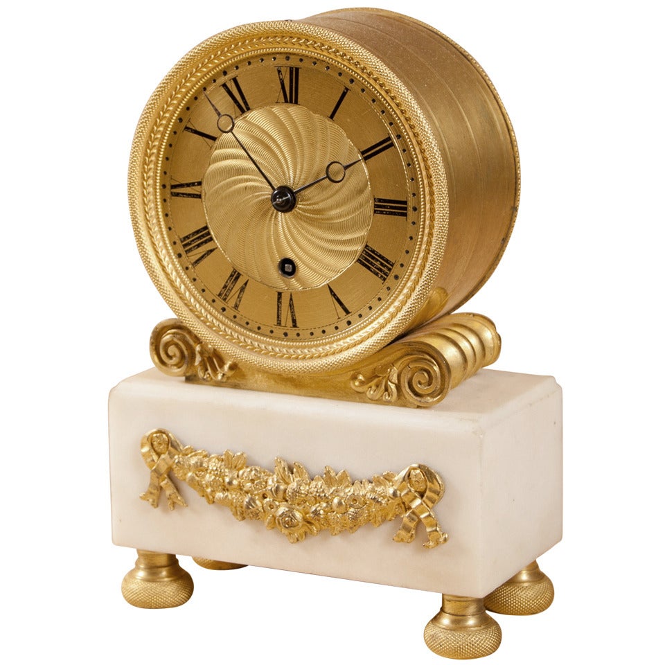 Regency Mantel Clock by David & William Morice, London For Sale