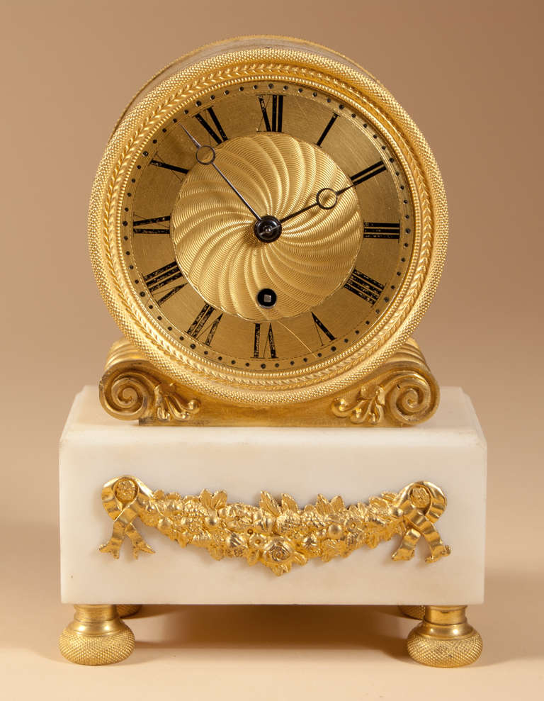 English Regency Mantel Clock by David & William Morice, London For Sale