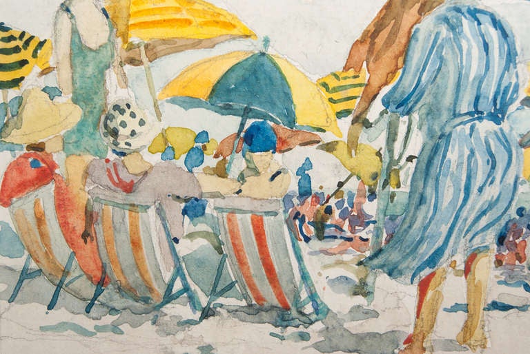 William Adams Delano (American, 1874-1960) - A Beach Scene at Fire Island