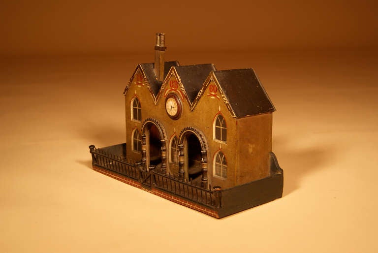 19th Century Miniature Train Station For Sale