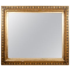 Antique Aesthetic Period Picture Frame in Gilt and Black