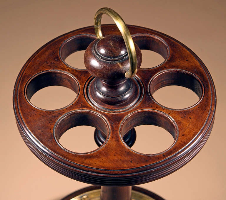 Regency English 19th Century Mahogany Stick or Umbrella Stand