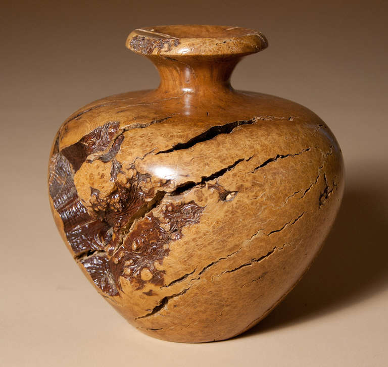 "Hap Sakwa, " Manzanita Amphora Vase