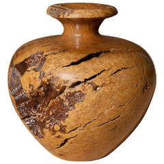 "Hap Sakwa, " Manzanita Amphora Vase