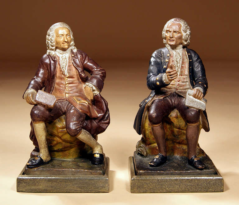 "Voltaire and Rousseau, " Figures