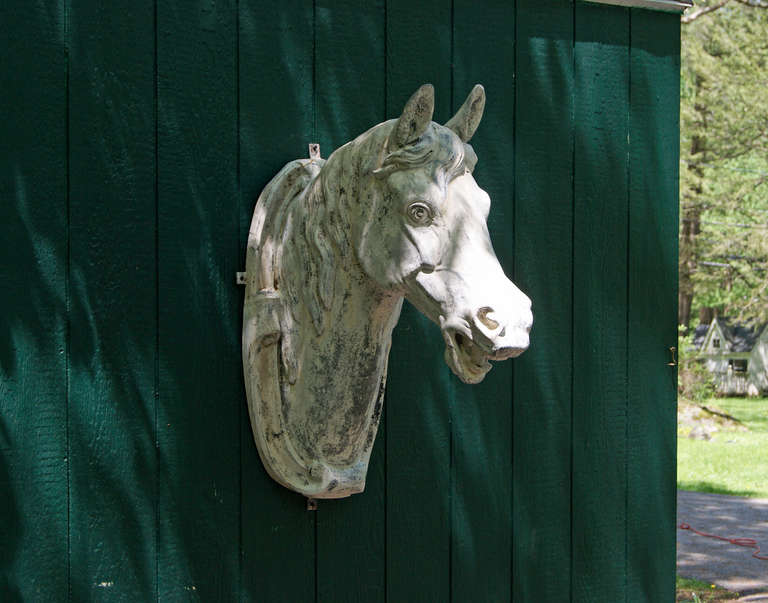 J. W. Fiske Cast Zinc Horse Head For Sale 1