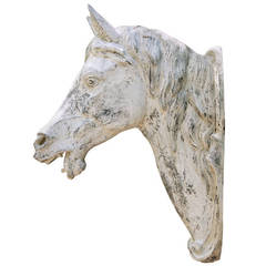 J. W. Fiske Cast Zinc Horse Head