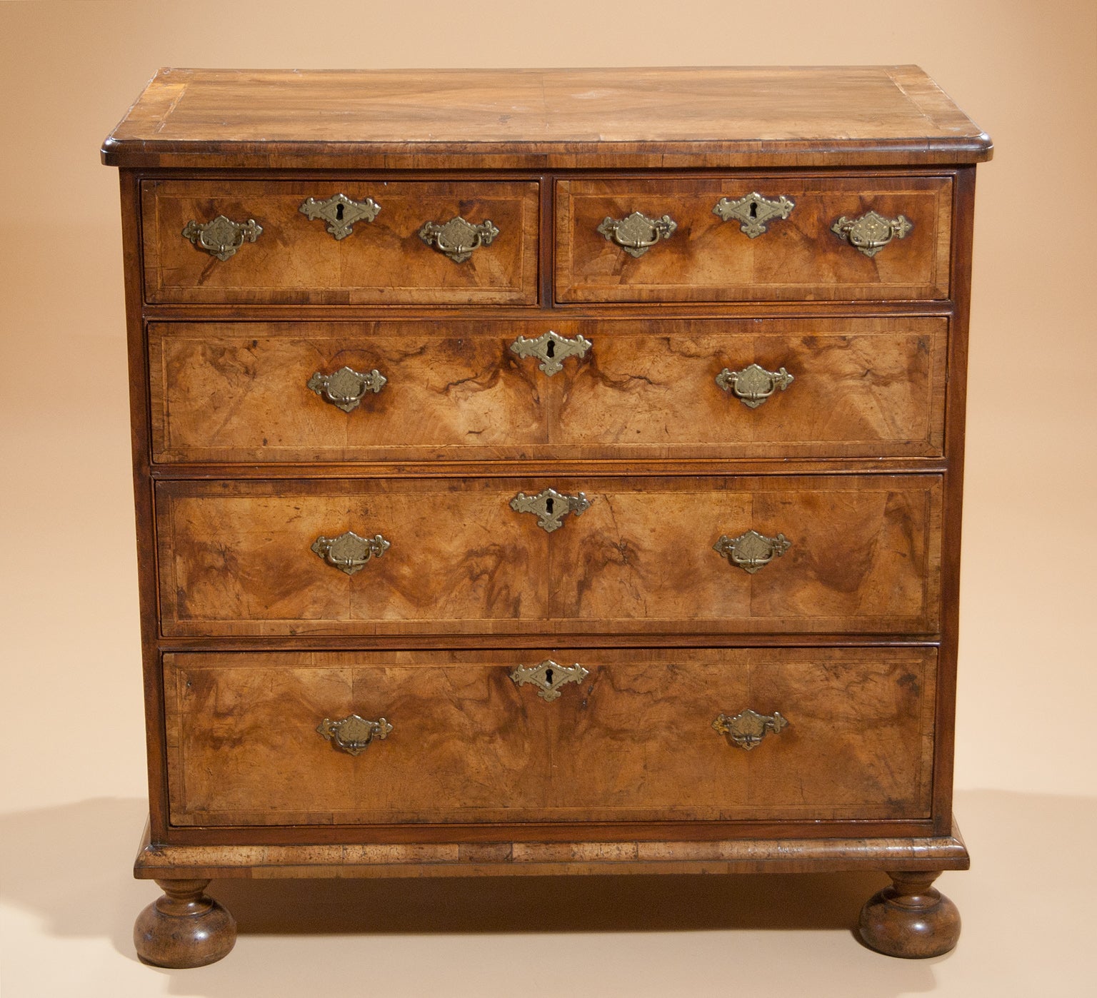 William III Walnut Chest of Drawers For Sale
