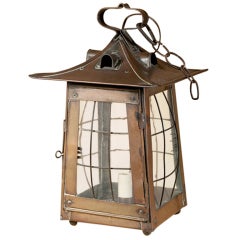 Arts and Crafts Copper Lantern