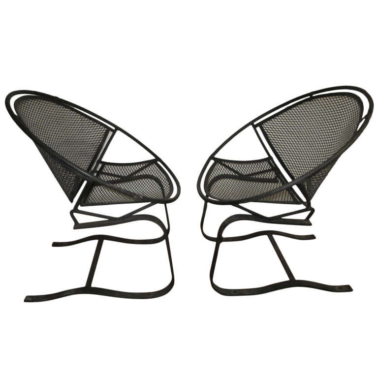 Pair Of Vintage Salterini Radar Spring Base Lounge Chairs Mid Pair Of Vintage Salterini Radar Spring Base Lounge Chairs Mid Century Modern For