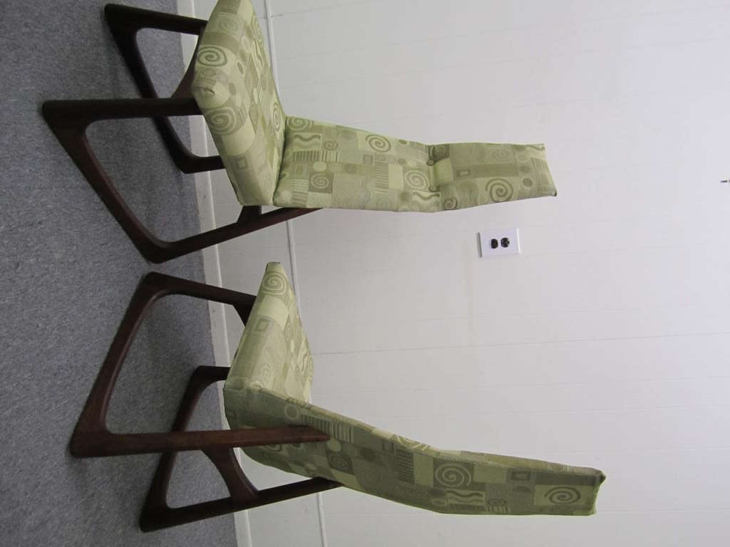 Fabulous Set of 4 Adrian Pearsall Sculptural Walnut Dining Chairs Mid Century Modern 3