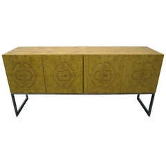 Dramatic Olivewood Milo Baughman for Thayer Coggin Credenza Mid-Century Modern 6