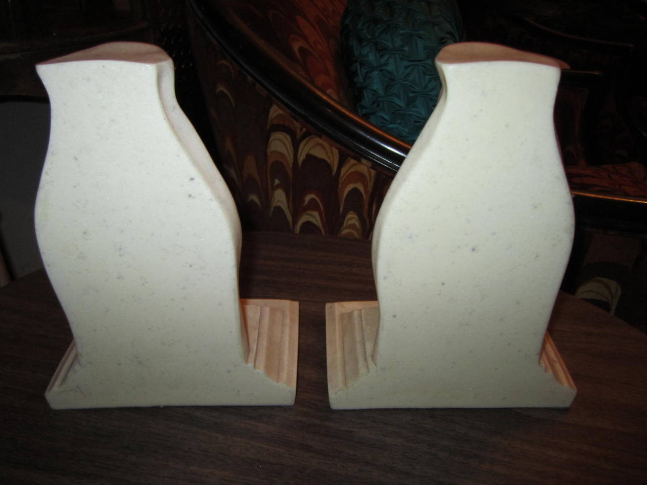 Unusual Pair of Italian Mid-Century Modern Oversized Nose Bookends In Excellent Condition For Sale In Pemberton, NJ