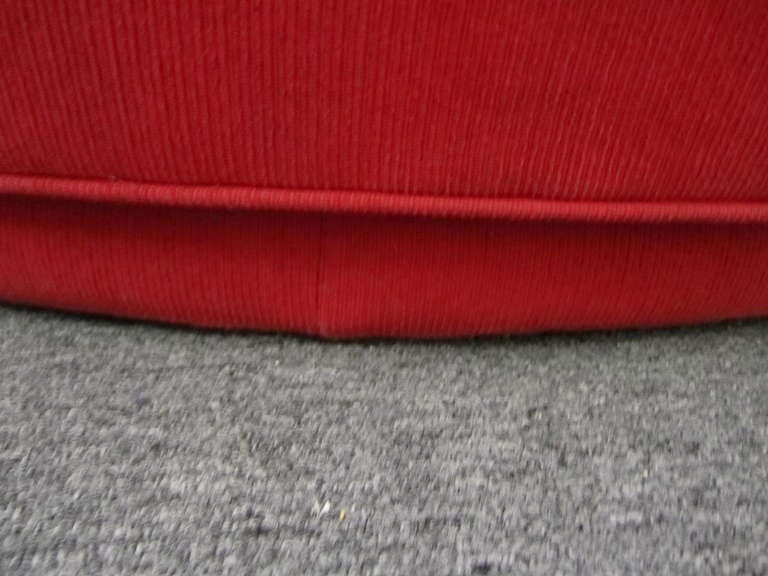 Fabulous Large Round Milo Baughman Sofa Lounge Chair Mid-century Modern 1