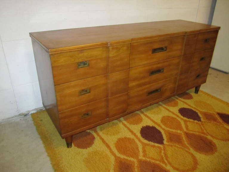 Gorgeous John Widdicomb Asian Influenced Credenza Mid-century Modern