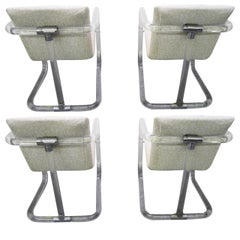 Set of 4 Lucite Dining/Game Chairs by Lion in Frost Mid-century Modern