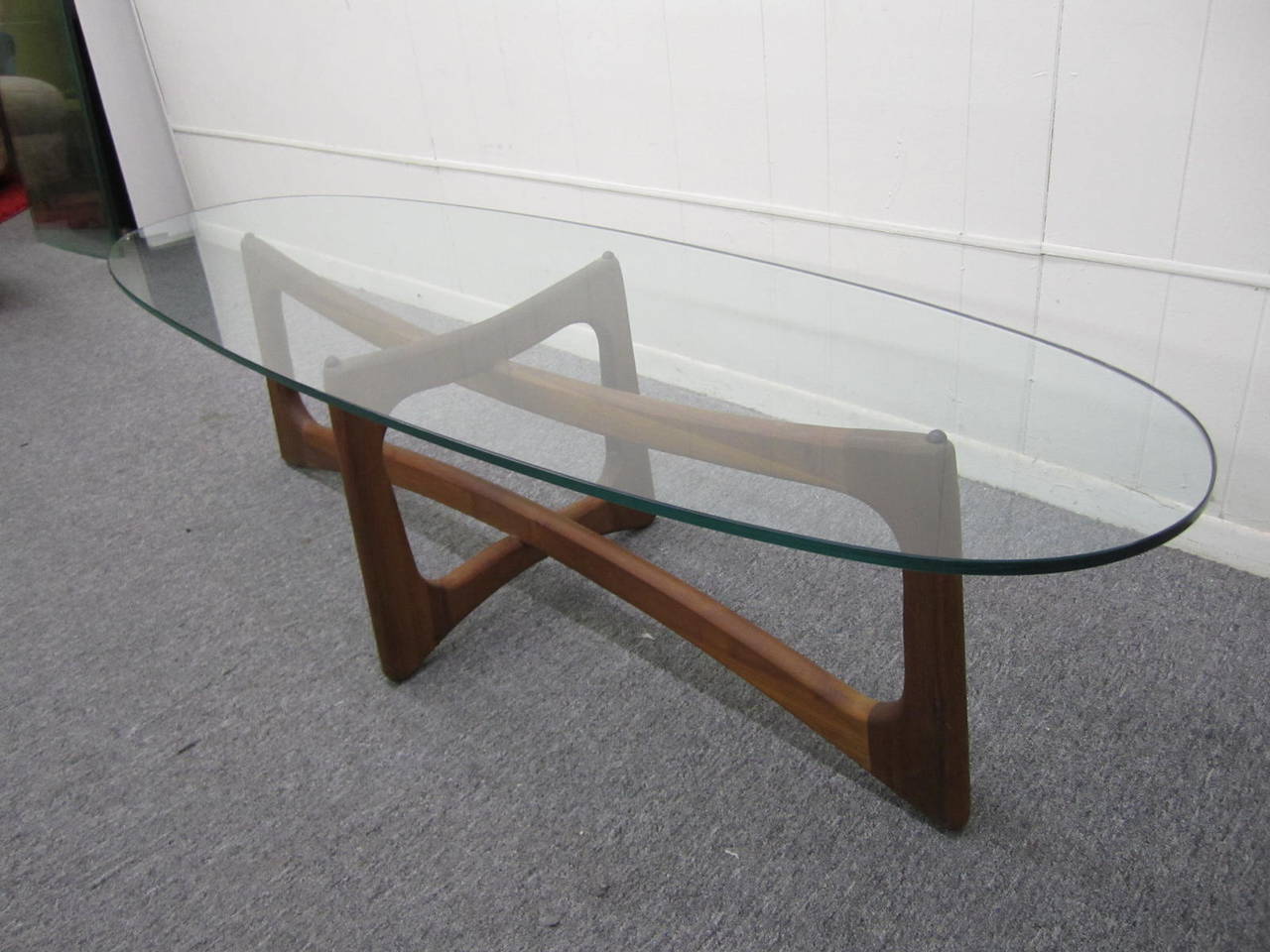 Glass Adrian Pearsall Model 2454-TGO Coffee Table for Craft Associates