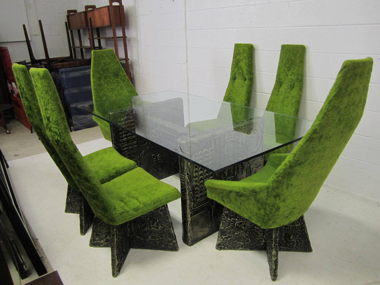 Outrageous Adrian Pearsall Brutalist Set 6 Dining Chairs Mid-century Modern 2