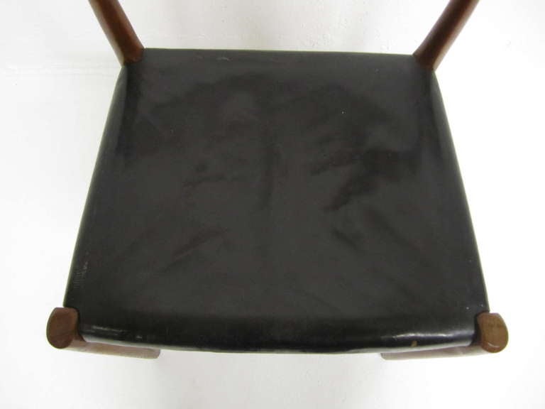 Mid-20th Century Set of 4 J L Moller Danish Chairs