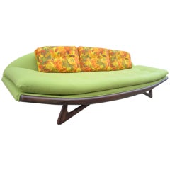 Adrian Pearsall Gondola Sofa Fully Restored Danish Mid-century 10