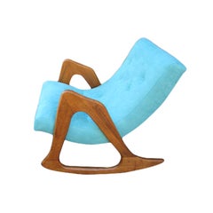 Gorgeous Adrian Pearsall Sculptural Walnut Rocker, Mid-Century Modern