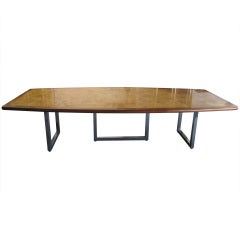 Magnificent Milo Baughman Pace Collection Burled Dining Table Mid-century