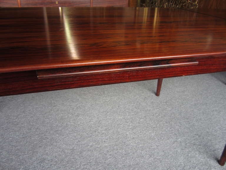 Amazing Danish Modern Rosewood Extension Table 1