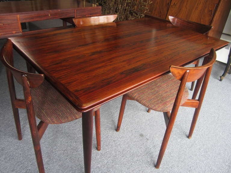 Amazing Danish Modern Rosewood Extension Table 5