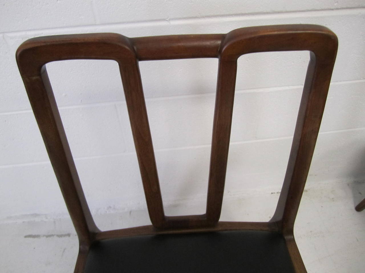 modern walnut dining chairs
