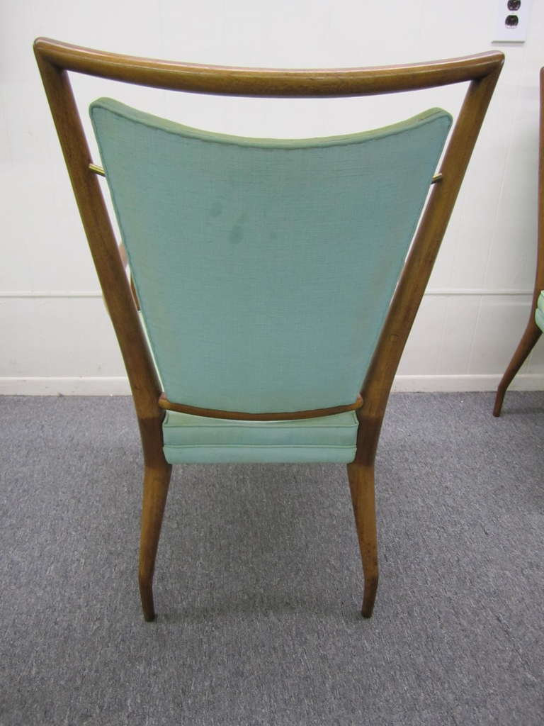 American Set of 6 J. Stuart Clingman Dining Chairs for Widdicomb Mid-century Modern