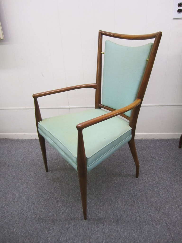 Mid-20th Century Set of 6 J. Stuart Clingman Dining Chairs for Widdicomb Mid-century Modern