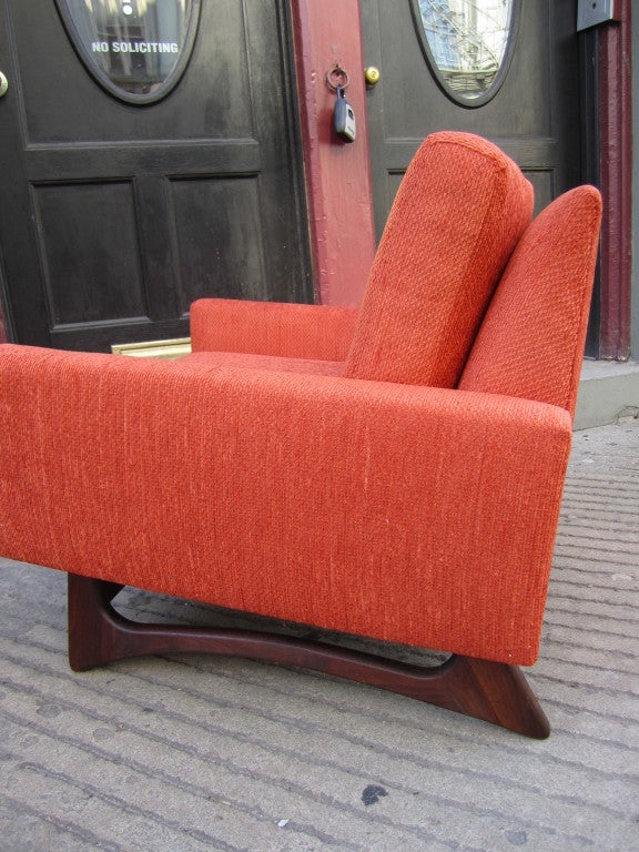 Adrian Pearsall Sculptural Walnut Lounge Chair 1