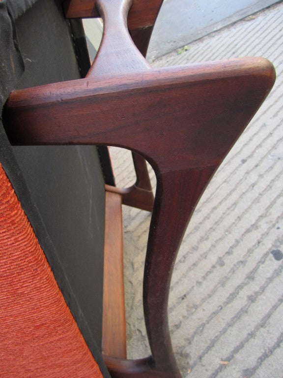 Adrian Pearsall Sculptural Walnut Lounge Chair 3