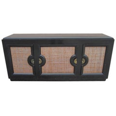 Used Paul Laszlo Style Ebonized Credenza Made by Stewartstown Furniture Company