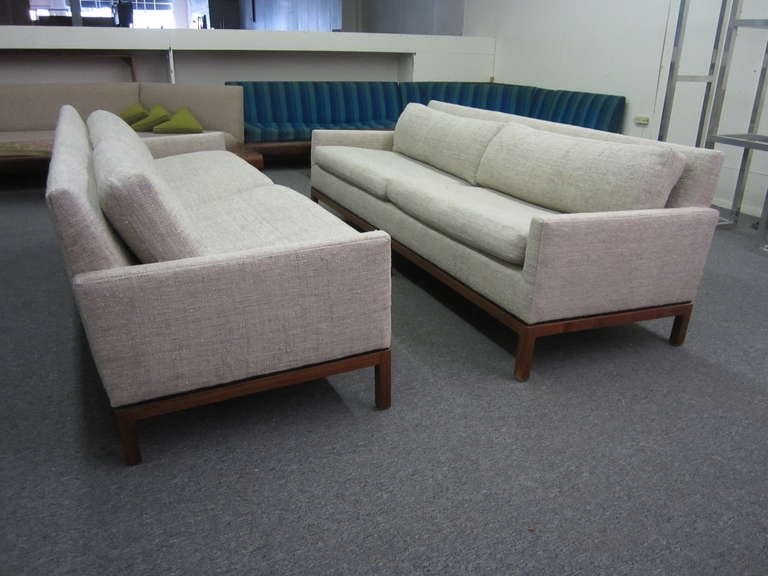 Mid-Century Modern Pair Of Probber Style Mid-century Modern Sofas