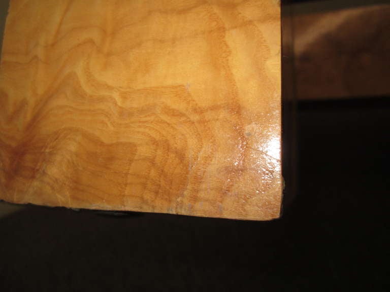 Mid-Century Modern Gorgeous Milo Baughman Tic-Tac-Toe Coffee Table Burled Olivewood